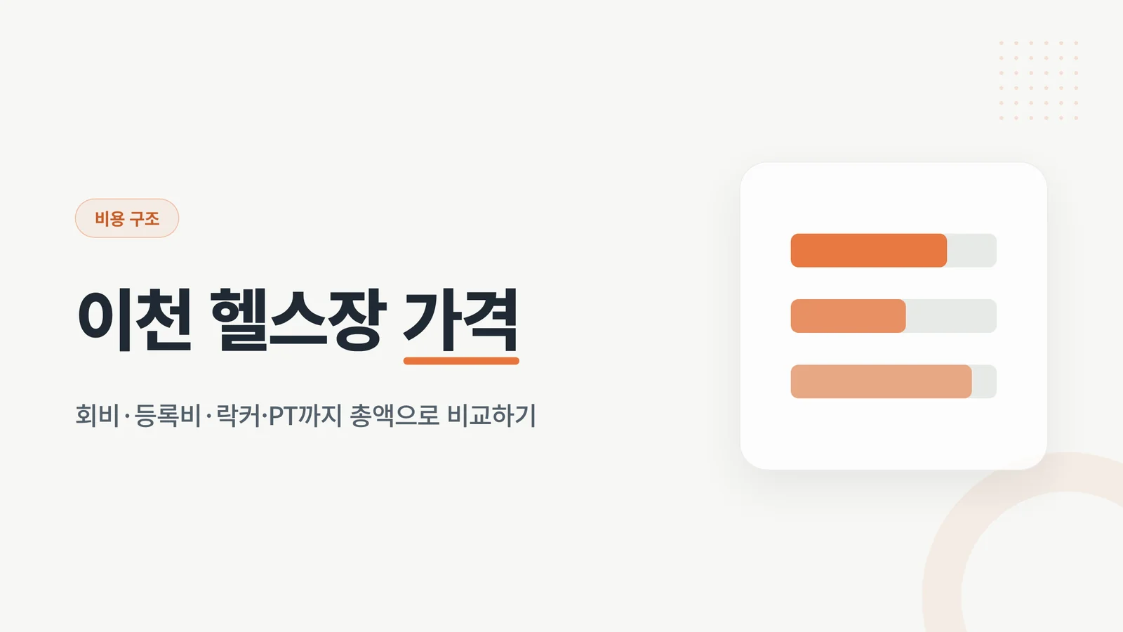 이천 헬스장 가격